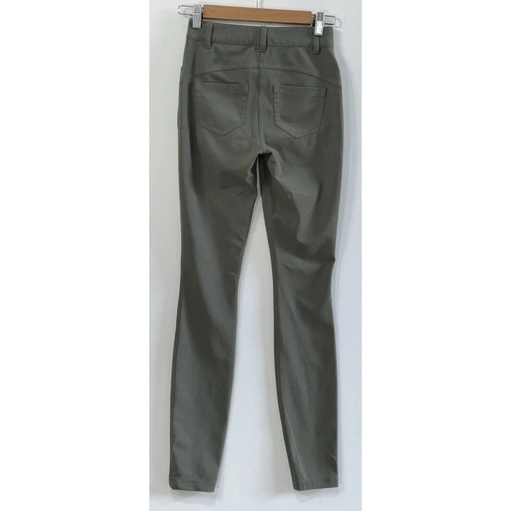 Women's Lululemon City Sleek 5 Pocket 7/8 Pant LW5EJ8S Sz 24 Olive
